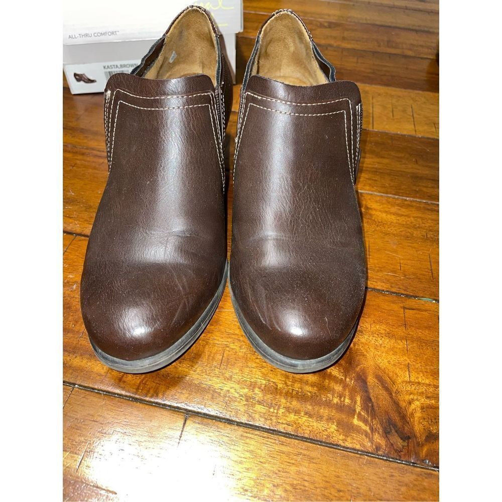 Natural Soul All-Thru Comfort Kasta Brown Booties Size 8